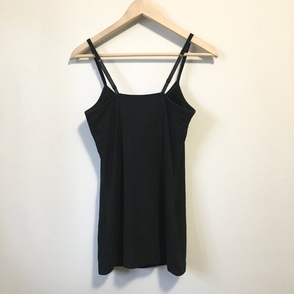 Gilligan & O'Malley Adjustable Strap Inbuilt Bra Black Camisole - Picture 2 of 14